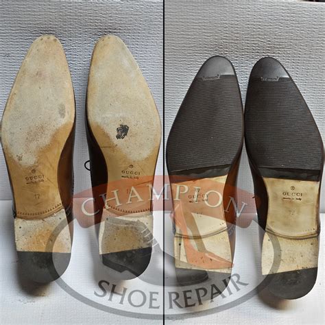 repair leather gucci sole